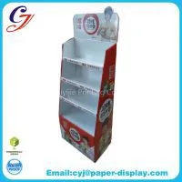 Regular Design Flooring Cardboard Display for Snack