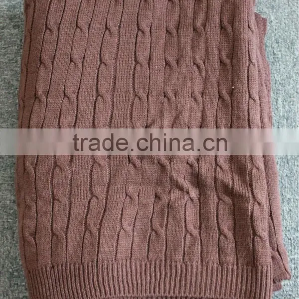 Cable Knitted Throw