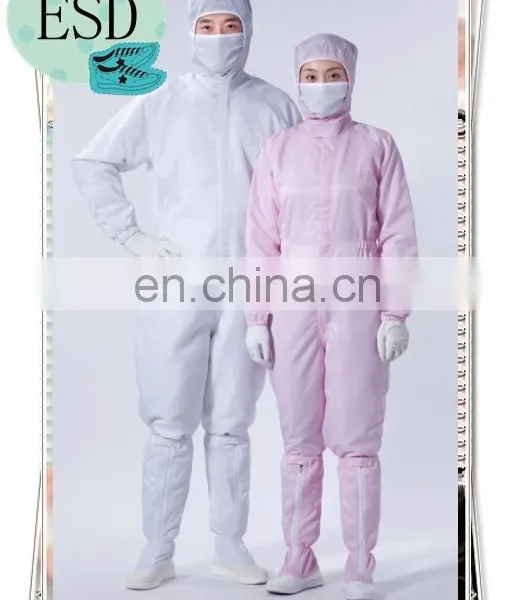 Pink Color Esd Workwear/ Cleanroom Suit / Antistatic Clothing