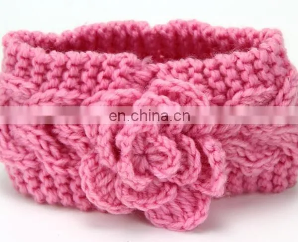 Winter New Fashion Knitted Camellia Twist Braided Baby Warm Hairband Children Kids Hair Accessories photo-5