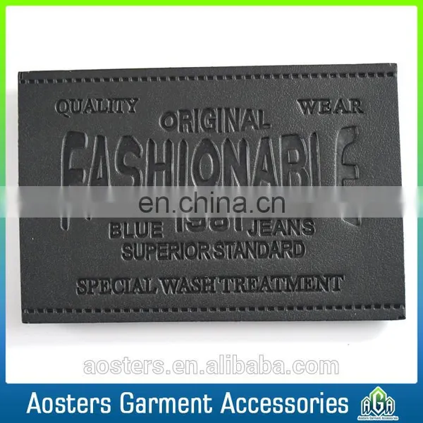 Fashion Leather Labels Custom Leather Label for Garment