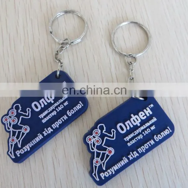 Customize Design Cheap Mini Silicone Keychain Key Holder Key Ring With Embossed Logo photo-2