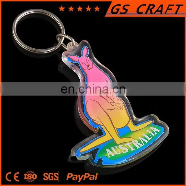 2015 Promotional Hot Sale Custom Made Heart Plastic Keychain photo-2