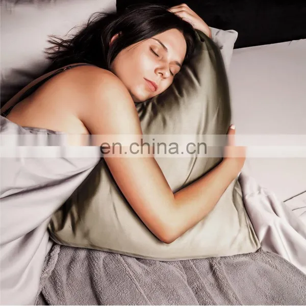 Professional Pilling Silky Smooth Breathable Polyester Durable Queen Satin Pillowcase photo-3