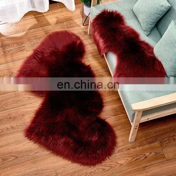 Wholesale Different Shapes Colors Fur Rugs Faux Carpet photo-4