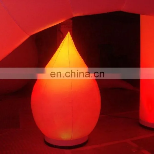 Ground LED Lighting Decoration Inflatable Water Drop Lights With Air Blower for Events Party photo-4