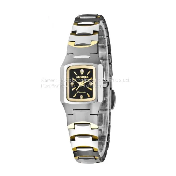 Wholesale Luxury Lovers Couple Quartz Waterproof Wrist Watches Mens Sport Stainless Tungsten Steel photo-5
