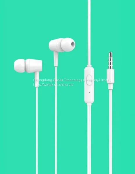 Factory Supply OEM/ODM Clear Calling Music 3.5mm Plug Universal Mobile Phone Wired In-ear Earphone With Mic Headphone Headset photo-2