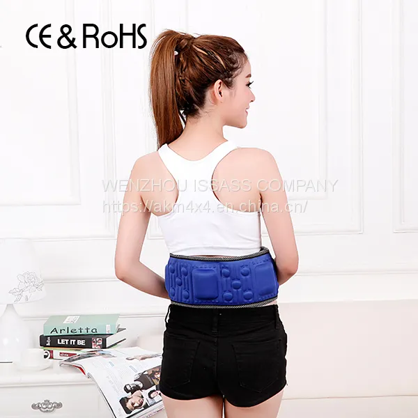 Electric Weight Lose Back Support Belt Massager Abdominal Trainer Weight Massage Slimming Belt photo-3