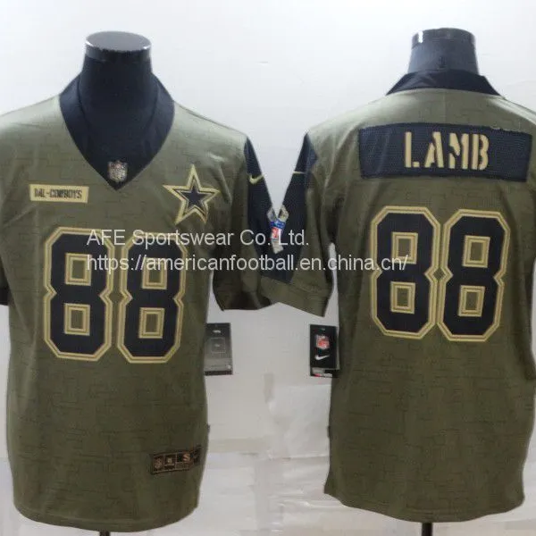 Dallas Cowboys #88 Lamb 2021 Salute Jersey