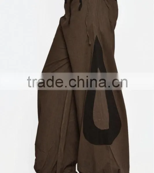 Indian Men Women Unisex Multi Color Cotton Alladin Harem Pants With Stylish Pockets Trouser photo-2
