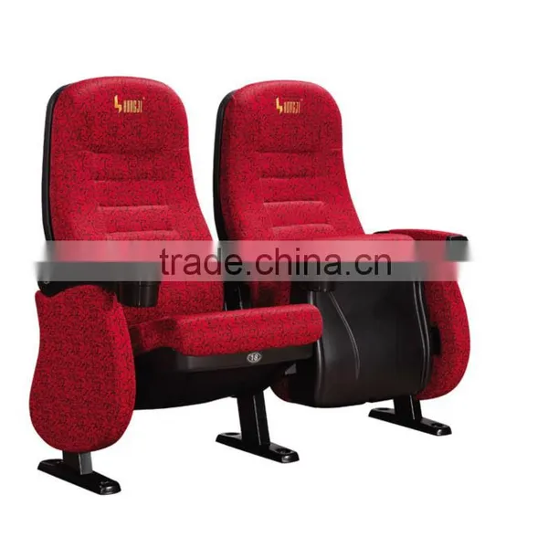 Cinema Seat Fabric Folding Chair With Cup Holder HJ95D-L