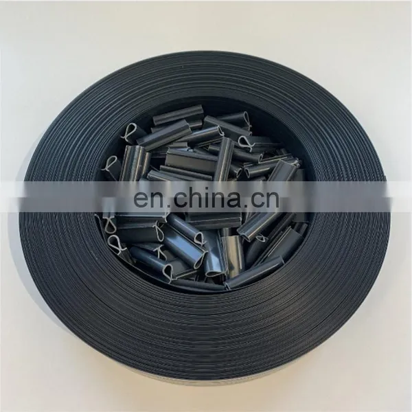 Dark Grey 4.7cmx50m 100 Clips Hard Plastic PVC Strip Screen Fence Zaun Streifen Hart photo-2