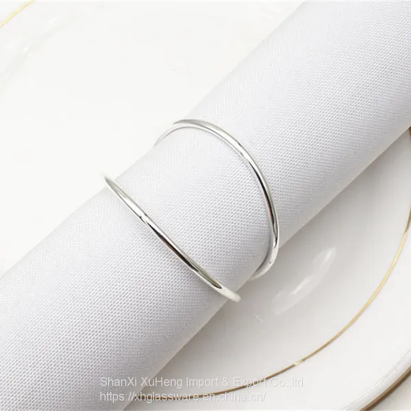 Handmade Round Metal Napkin Rings Holder for Dinning Table Parties photo-3