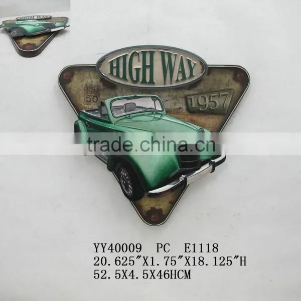 2014 Design Metal 3D Car Wall Arts