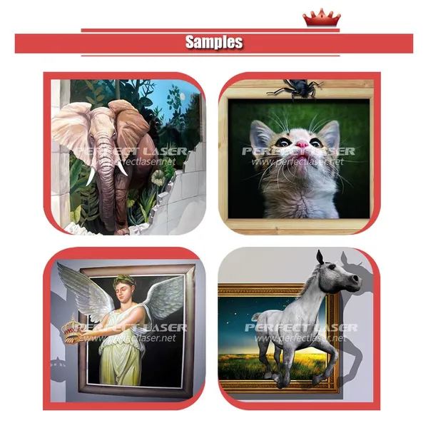 Perfect Laser H-Shaped 3D Vertical Direct To Mural Wall Inkjet Printer Painting Machine photo-3