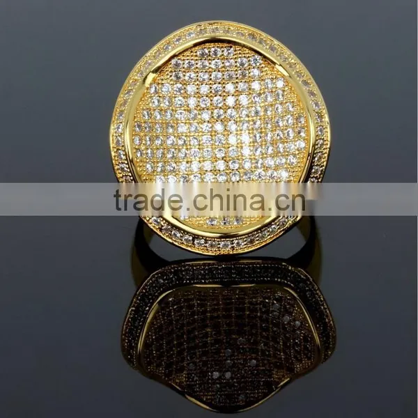 Unique Round Shape Party Cubic Zirconia Women Luxury CZ Jewelry Wedding Ring photo-4