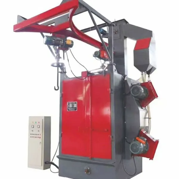 Overhead Hanger Sand Blasting Machine Big Hook Type Shot Blasting Equipment Automatic Cleaning Used Condition PLC Motor Gearbox photo-5