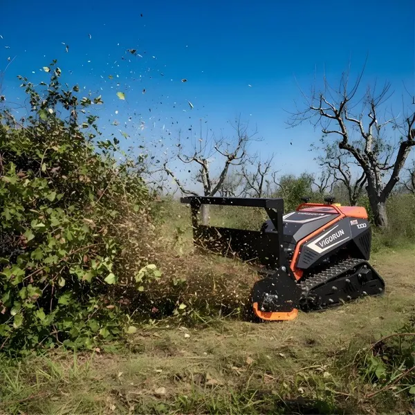 Remote Mulcher, 48V / 1500W Servo Motor Remote Control Grass Cutter for Brush Clearing Vigorun MTSK1000 photo-2