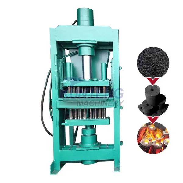 Full Automatic Coconut Sawdust Biomass Charcoal Hydraulic Briquette Press Machine EPC