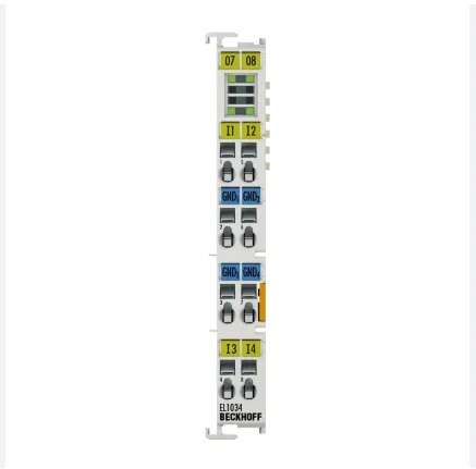 BECKHOFF EL1034 Терминал цифрового ввода EtherCAT 4-канальный 24В DC Модуль ввода-вывода промышленной автоматизации