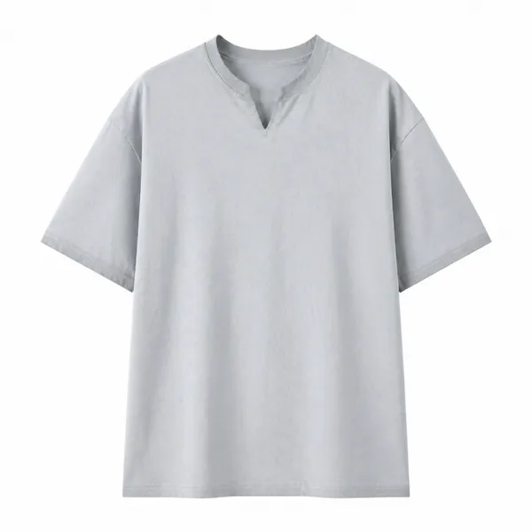 Men’s Washed Vintage V-Neck Short-Sleeve T-Shirt photo-3