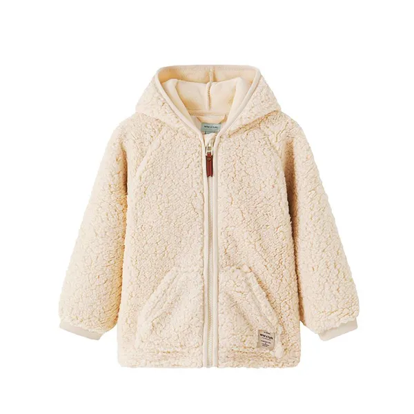 Boys’ 100% Polyester Fleece Hooded Jacket