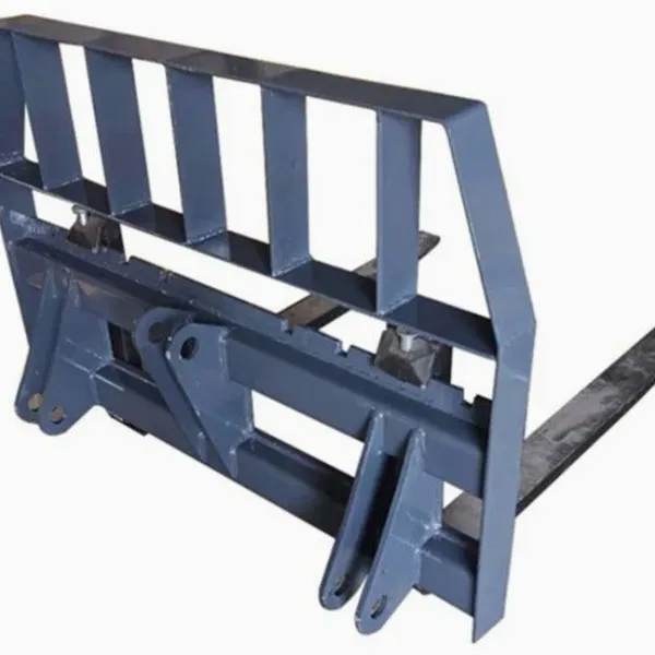 Pallet Fork Attachment SSQA Quick Attach 2 Tines Adjustable Rail Carriage Notched Top Rail Backrest Guard photo-4