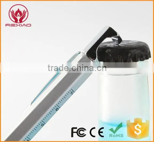 Multi-Tool 7 in 1 Pen With Ruler, Bottle Opener, Phone Stand, Ballpoint Pen, Stylus Fit for Mens Gift (Silver) photo-5