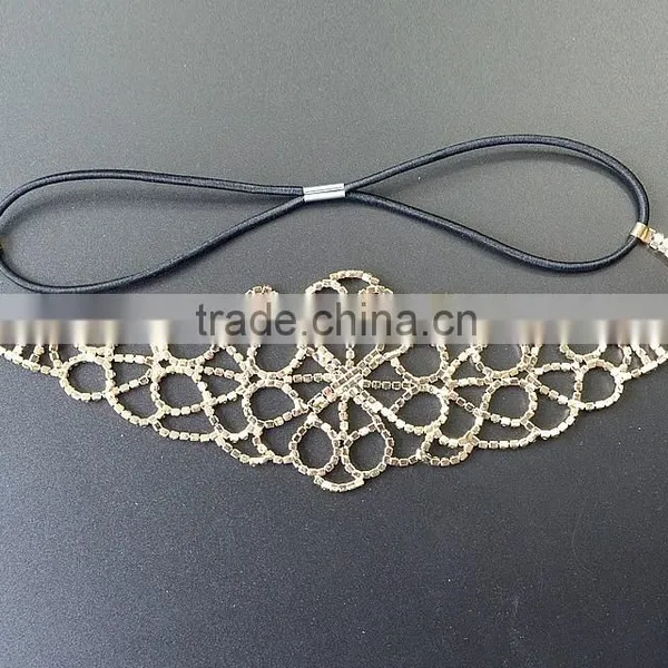 Europe and the United States Bride Luxury Shiny Diamond Crystal Stone Hair Band photo-6