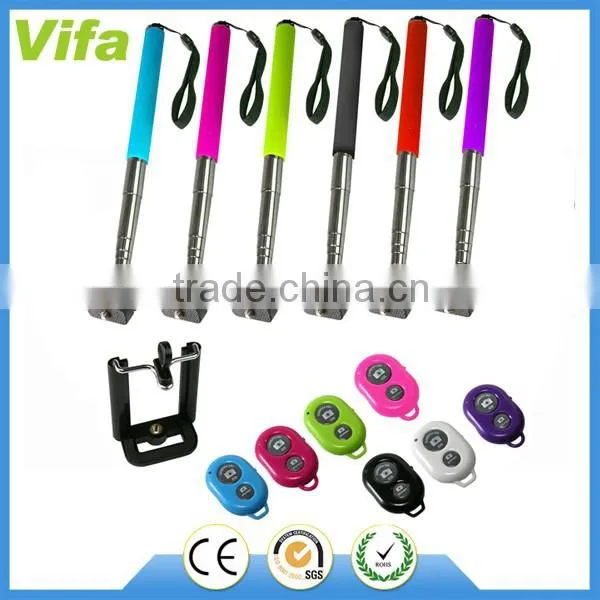 Selfie Stick With Bluetooth Shutter Button
