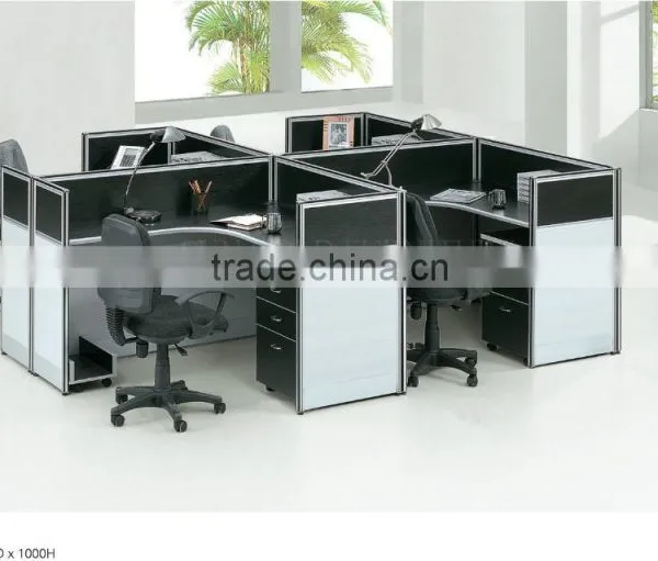 Wooden Office Cubicle Workstation Tables for 4 Person (SZ-WSB377) photo-3