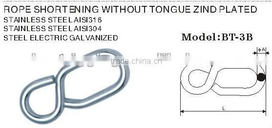 High Quality All Size Steel Galvanized Rope Shortening Manufacture photo-2