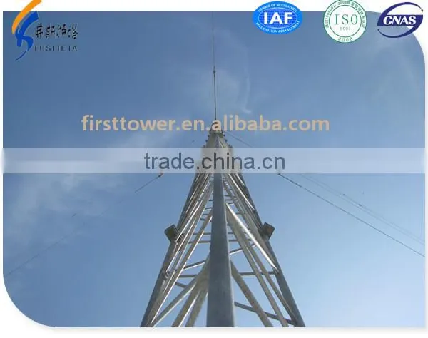Telecommunication Antenna Guyed Mast Steel Tower With Lowest Price photo-2
