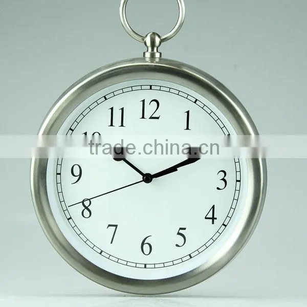 Table Top Decorative With White Face Paper Black Pointer Metal Table Alarm Clock photo-2