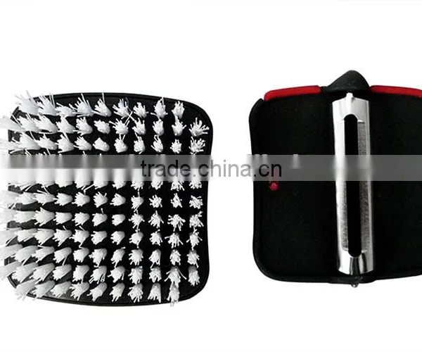 S/S+TPR+PP 6.2*6.5 Kitchen Tools Peeler&thumb Brush photo-4