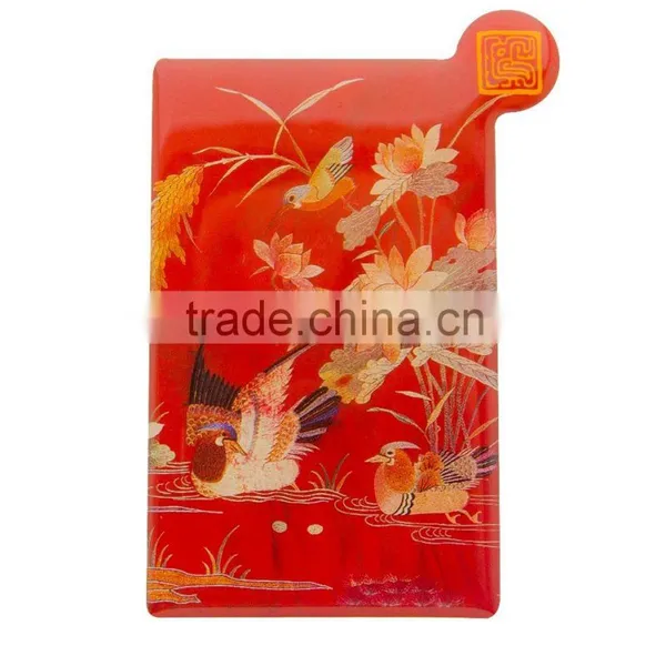 Women Chinese Element Newest Design Square Pocket Mirror With Packing photo-5
