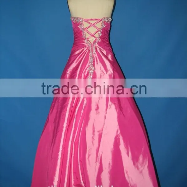 China Pink Mermaid Princess Long Big Girls Evening Party Dress photo-3