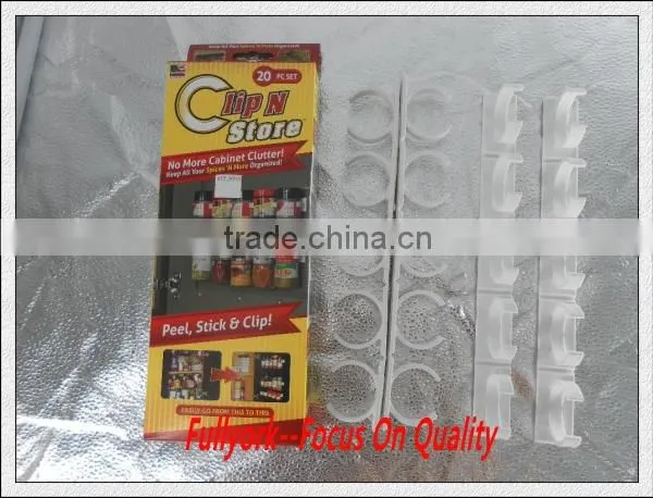 Clip N Store Kitchen Spice Organizer Holder As Seen On TV Spice Rack photo-2
