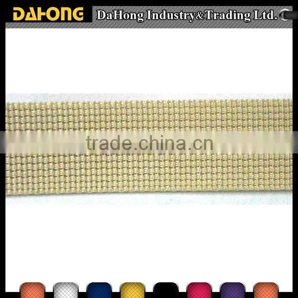 Multipurpose Gold Colored Nylon Wavilness Webbing Tape for Belt photo-2