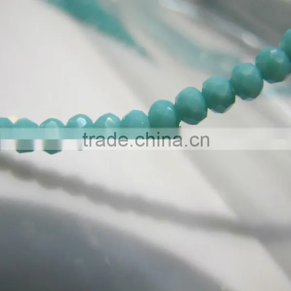 4mm Sales of Color Glass Rondelle Bead BZ009 photo-2