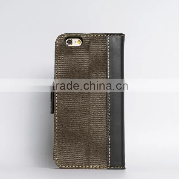 Hot Card Slot Wallet Genuine Leather Flip Case for Iphone6 Plus photo-3
