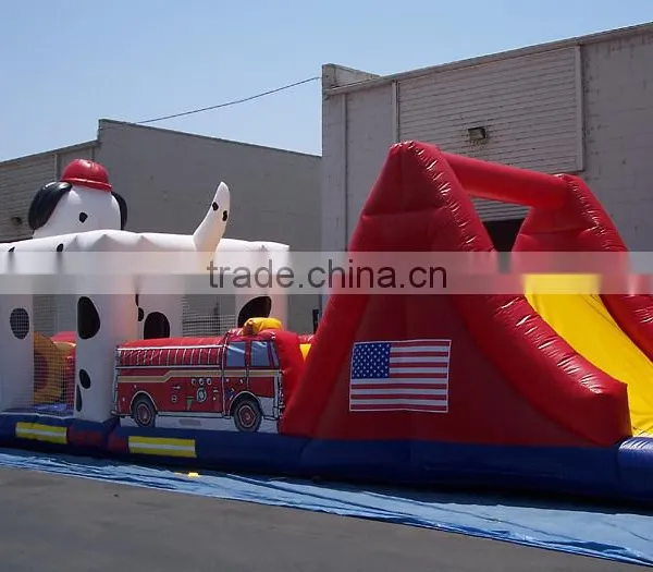 Commercial Outdoor Playground Inflatable Spotty Dog Obstacle Course for Sale photo-3