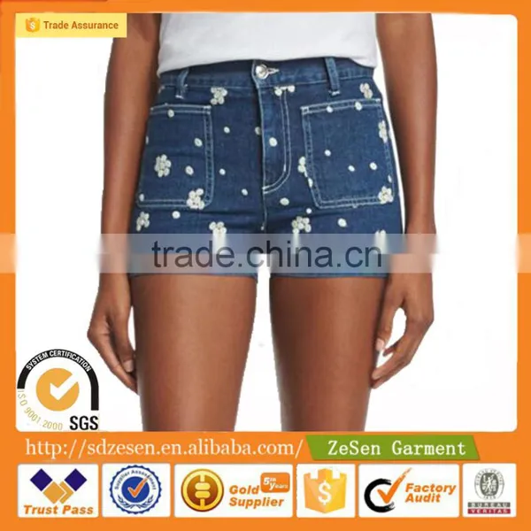 2016 Fashion Sexy Stressed Skinny Denim Jeans Shorts For Women Wholesale