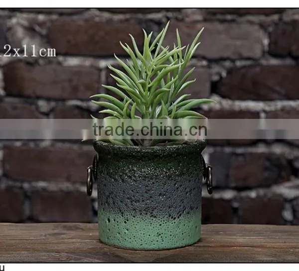 Pottery Graden Pot With Ear photo-4
