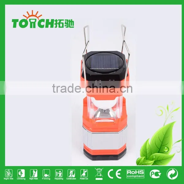 Candy Color Plastic Lantern Light Solar Charge Camping Light Tent Lamps Portable Hand Lamp Torch Lantern photo-3