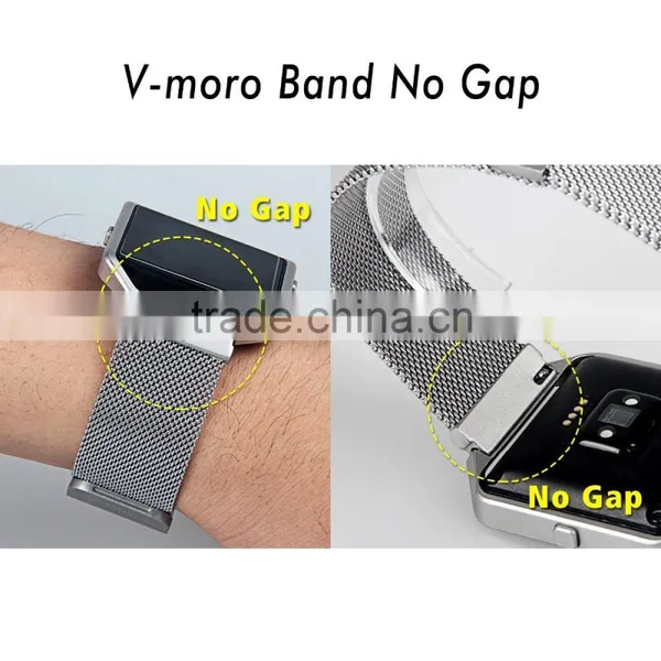 Milanese Magnetic Loop Stainless Steel Watch Band for Fitbit photo-2