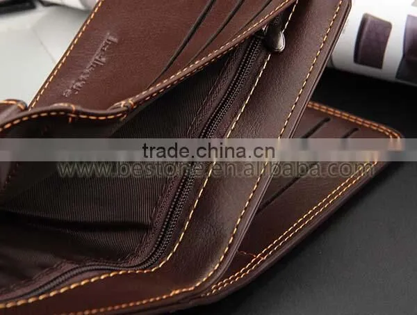 Quality Men Zipper Folding Men Wallet Purse Gift photo-6