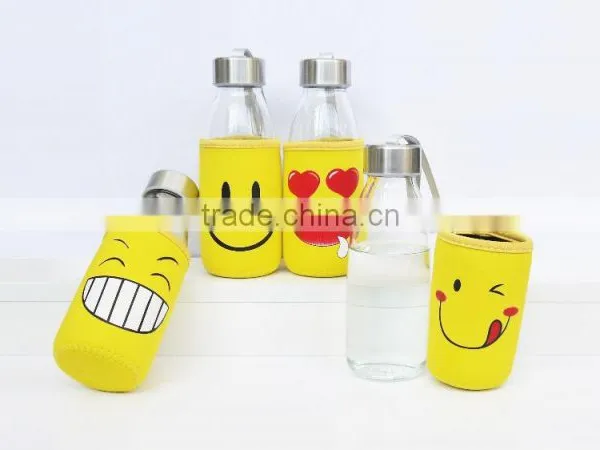 OEM Private Lable BPA Free 500ml Glass Juice Drinking Bottle photo-3