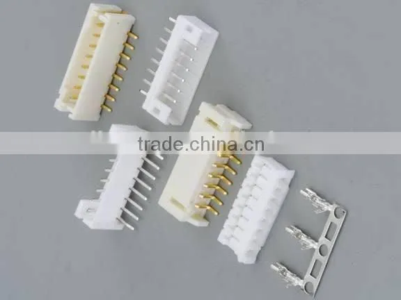 Pitch:2.00mm Wafer Single Row 90 Angle Dip Type 6 Pin Connector